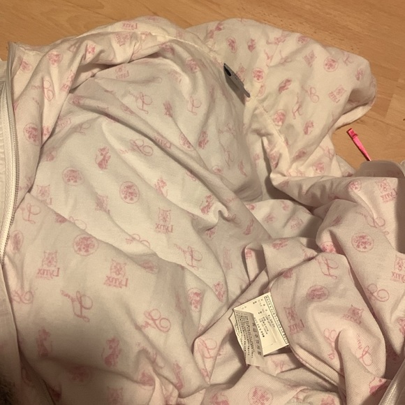 Links, sports, white and pink double layered warm jacket, size extra small - Picture 4 of 8
